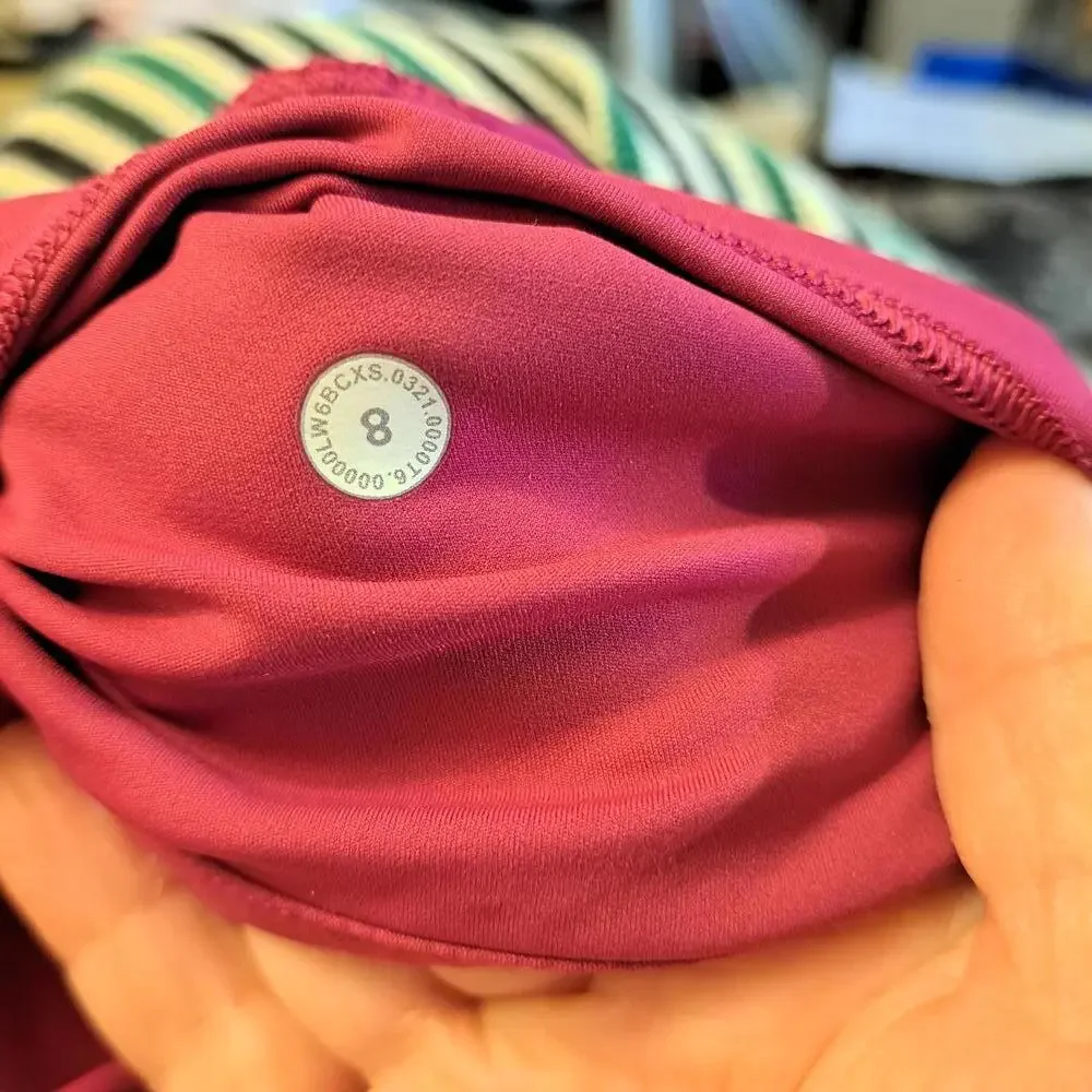 New! Lululemon Fast & Free HR 23" Wild Berry Leggings - Size 8 - Picture 6 of 7